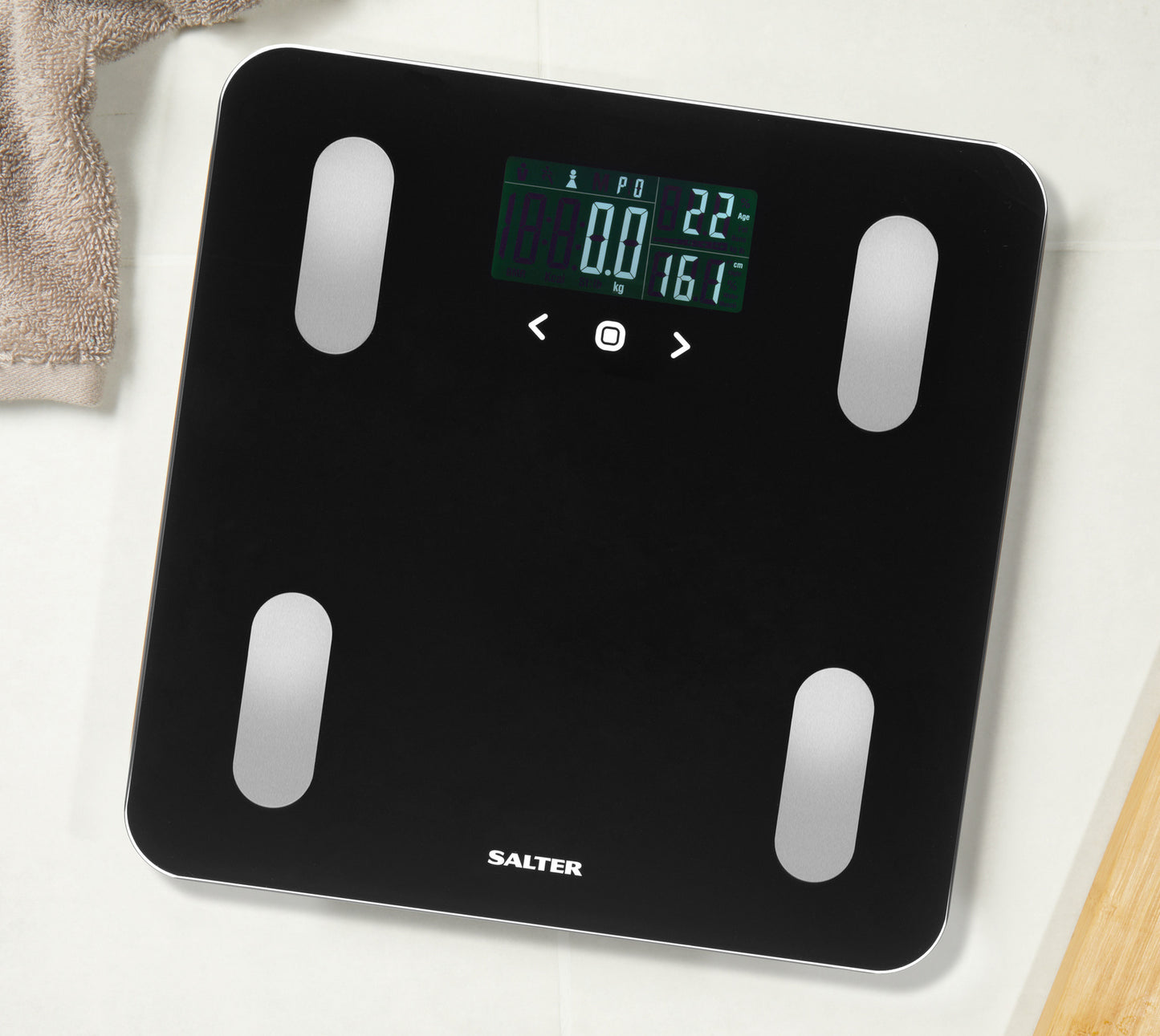 Salter Rechargeable Dashboard Analyser Scale 180kg Black